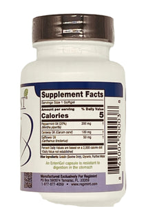 Regimint: Peppermint Oil Plus Caraway Enteric Capsules For IBS(2 pack / 120 Caps.)